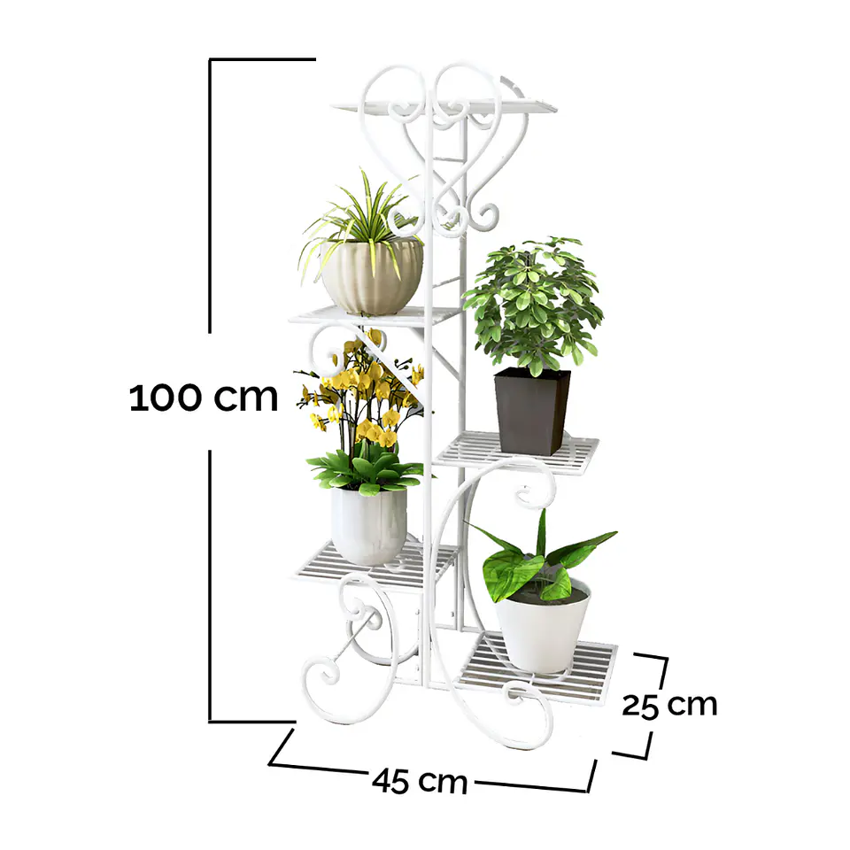 Soporte De 5 Niveles Para Macetas Plantas Decorativo 4
