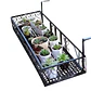 Jardinera Exterior De Barandilla Para Balcón 50x20x12 CM - Miniatura 1