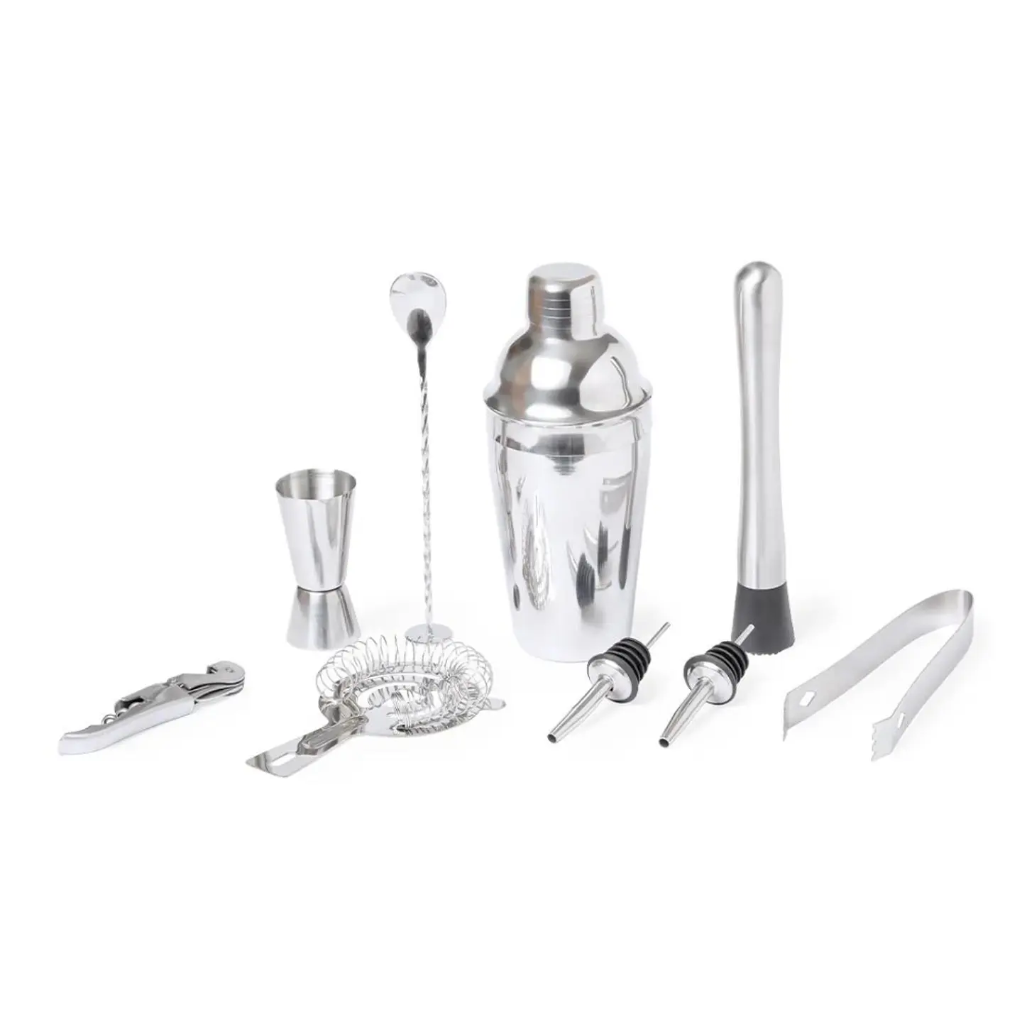 Set Coctelero Bar + Utensilios 10 Pzs Acero Inoxidable 2