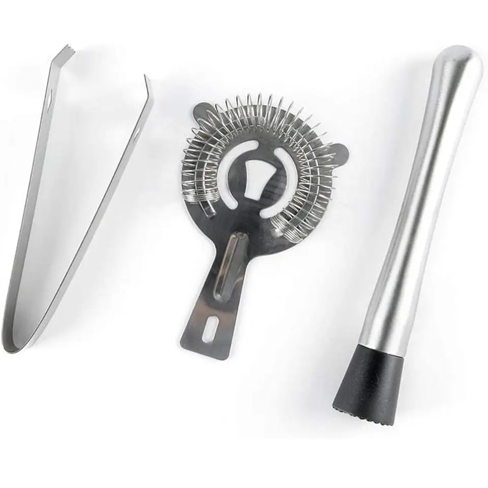 Set Coctelero Bar + Utensilios 10 Pzs Acero Inoxidable 4