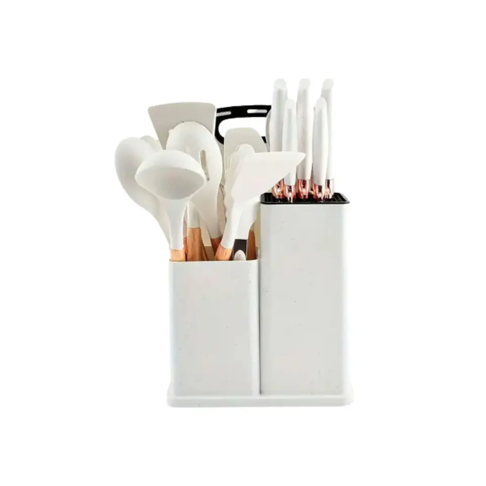 Juego Utensilios 19 Piezas Silicona Antiadherente de Cocina 16