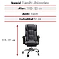Sillón Ejecutivo De Cuero PU Reclinable Reposapiés Reclinable - Miniatura 3