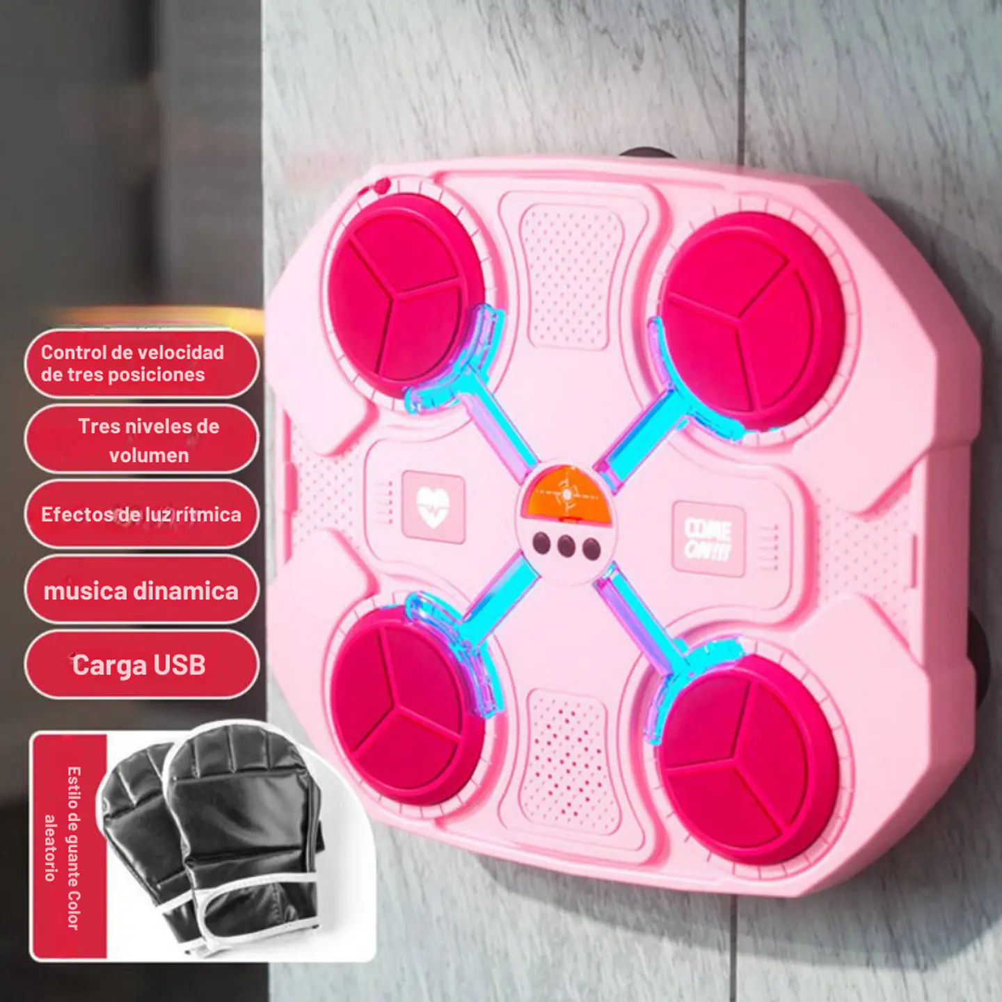 Máquina de Boxeo Musical Entrenamiento Inteligente Bluetooth Para Niños 11