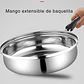 Juego De Ollas Y Sartén Batería 5 Pcs Cocina Inoxidable - Miniatura 3