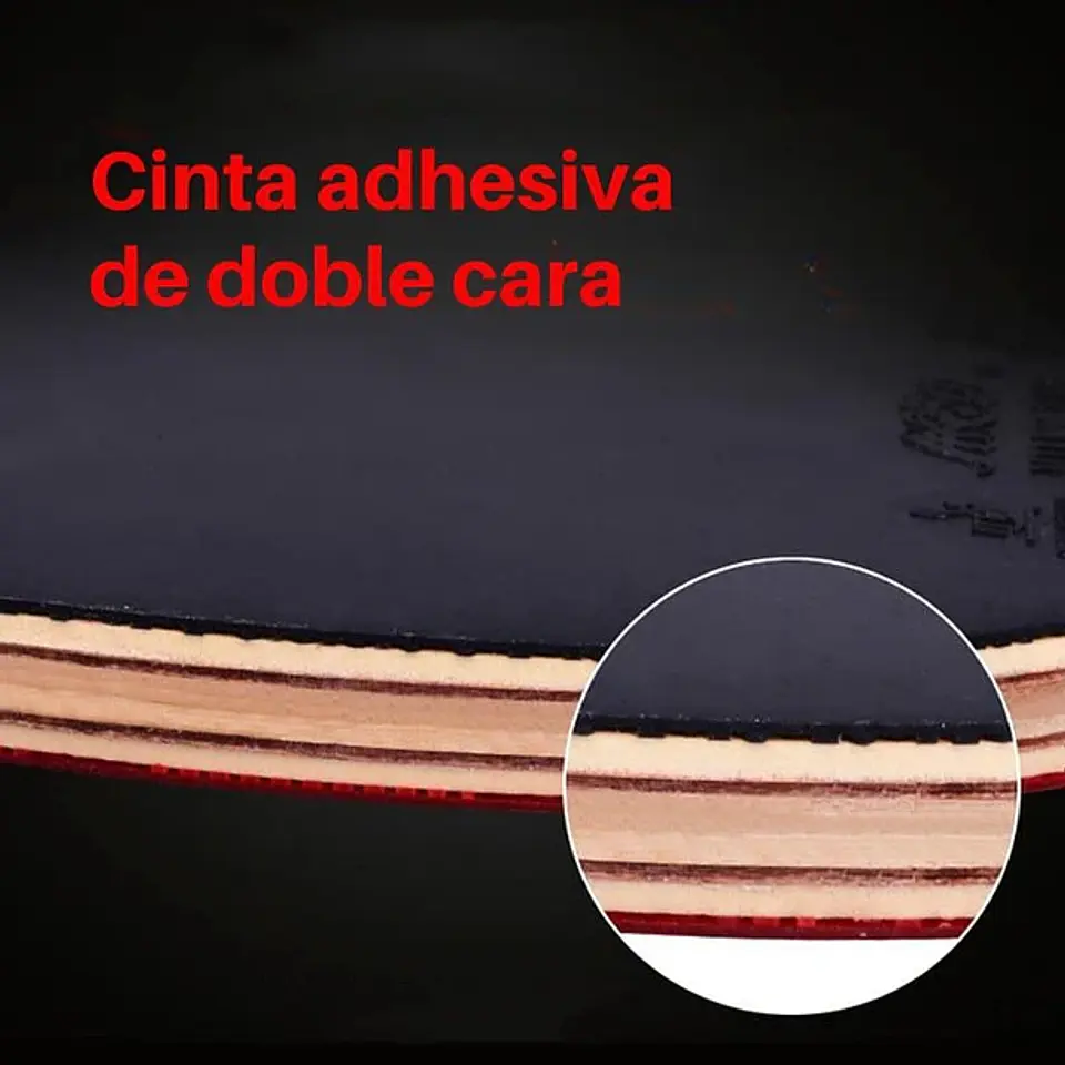 Paleta De Ping Pong 6 Estrellas Pro Carbon Performance 3