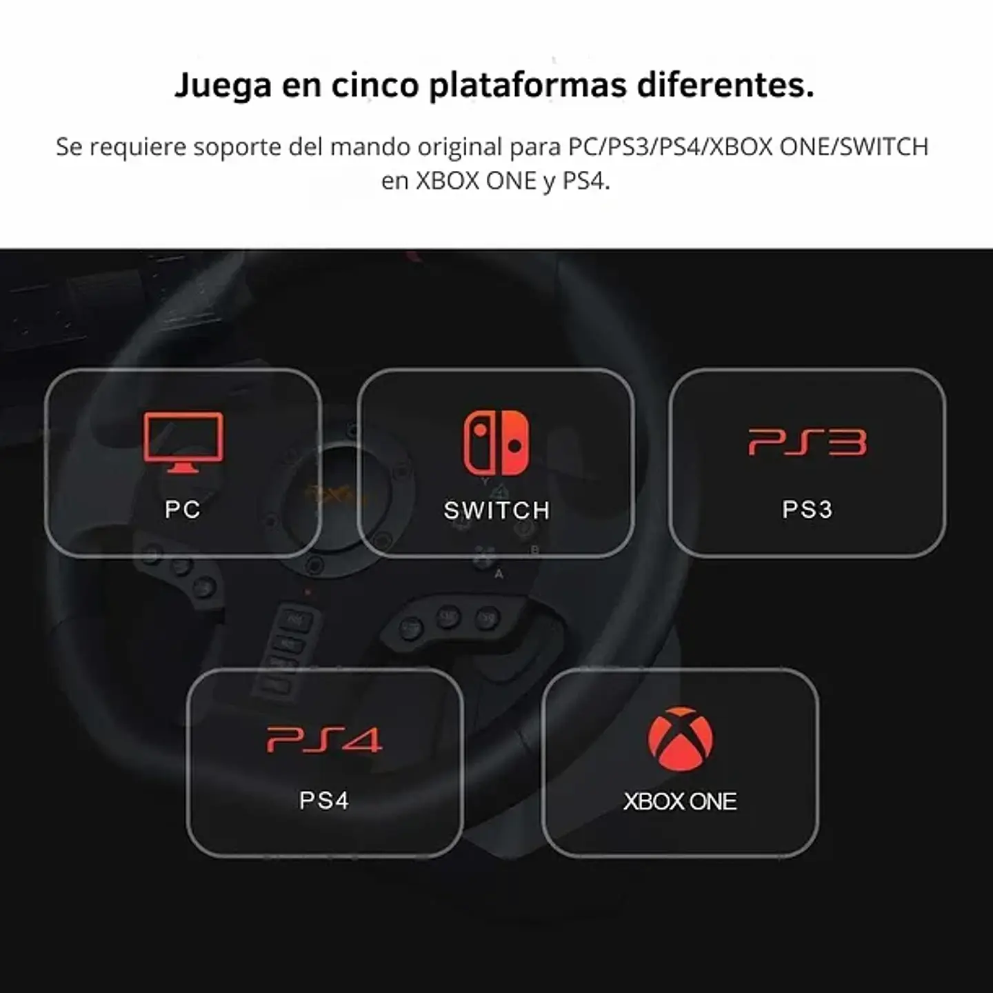 Volante Y Pedales V900 Para Switch PC PS3 PS4 Xbox One X/S 7