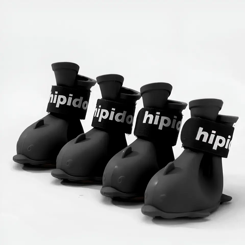 Zapatos Para Perros De Material Impermeable De Silicona 10