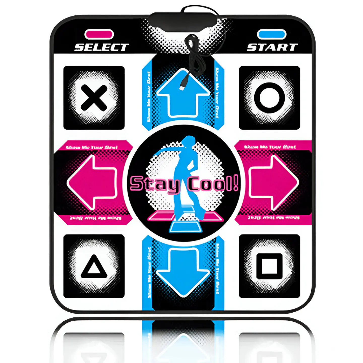 Tapete De Baile Para Juegos PC USB 11 Botones 90x80cm 1