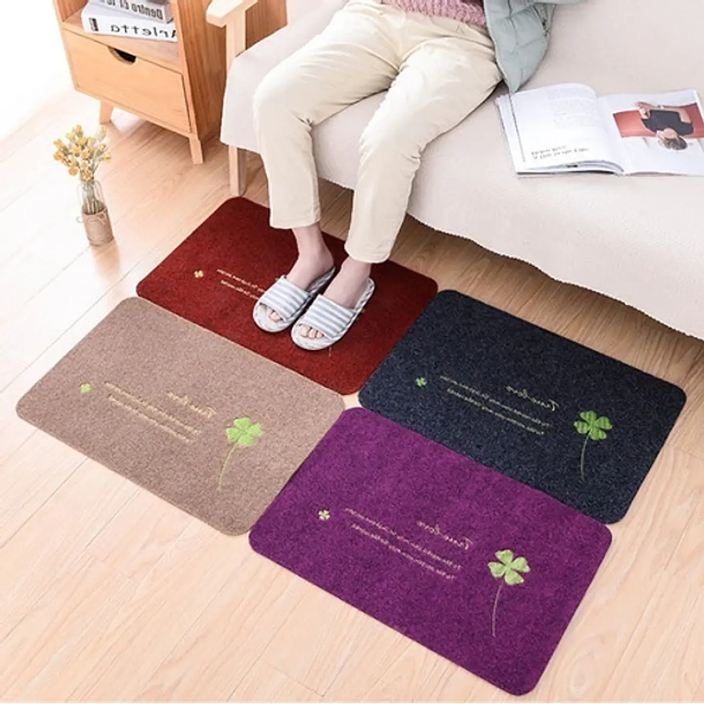 Pack 24 Alfombra De Piso Limpiapiés 40x60 Colores Surtidos 9
