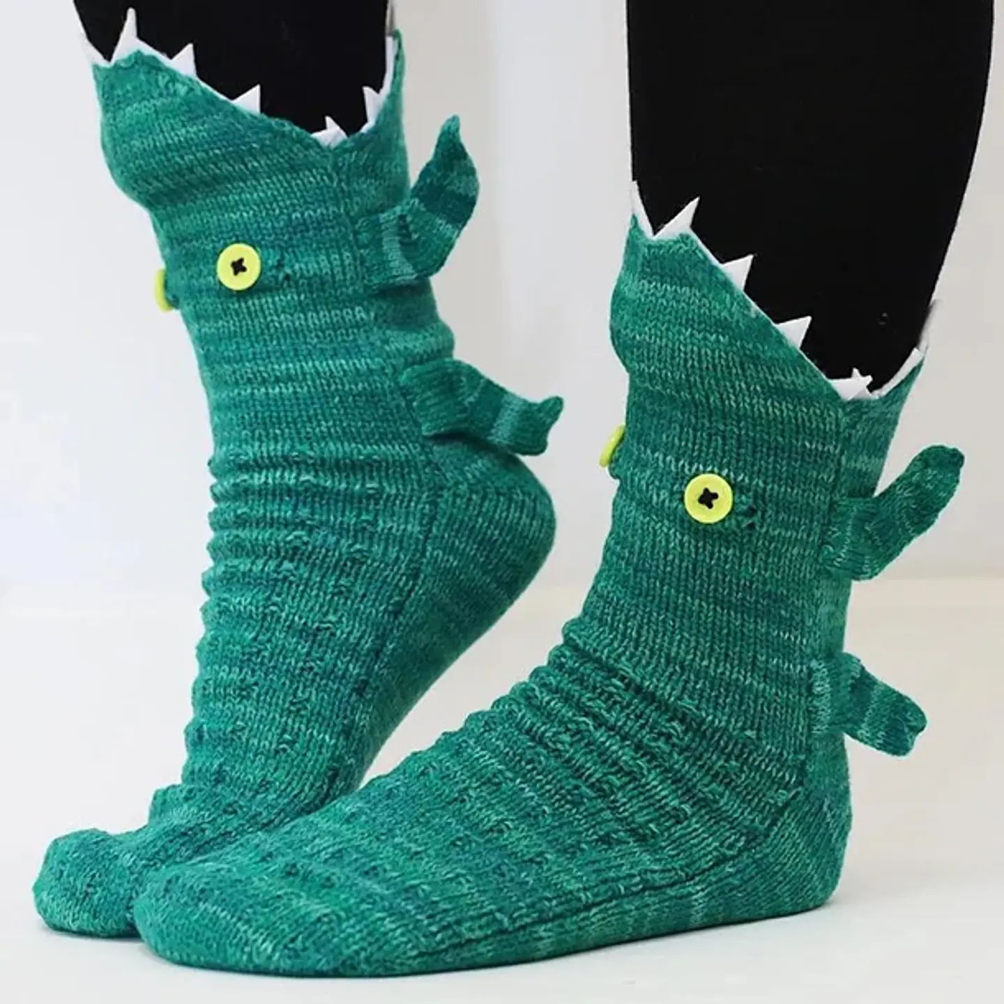 Calcetines Con Diseño Verdes Medias Largas Talla Única 1