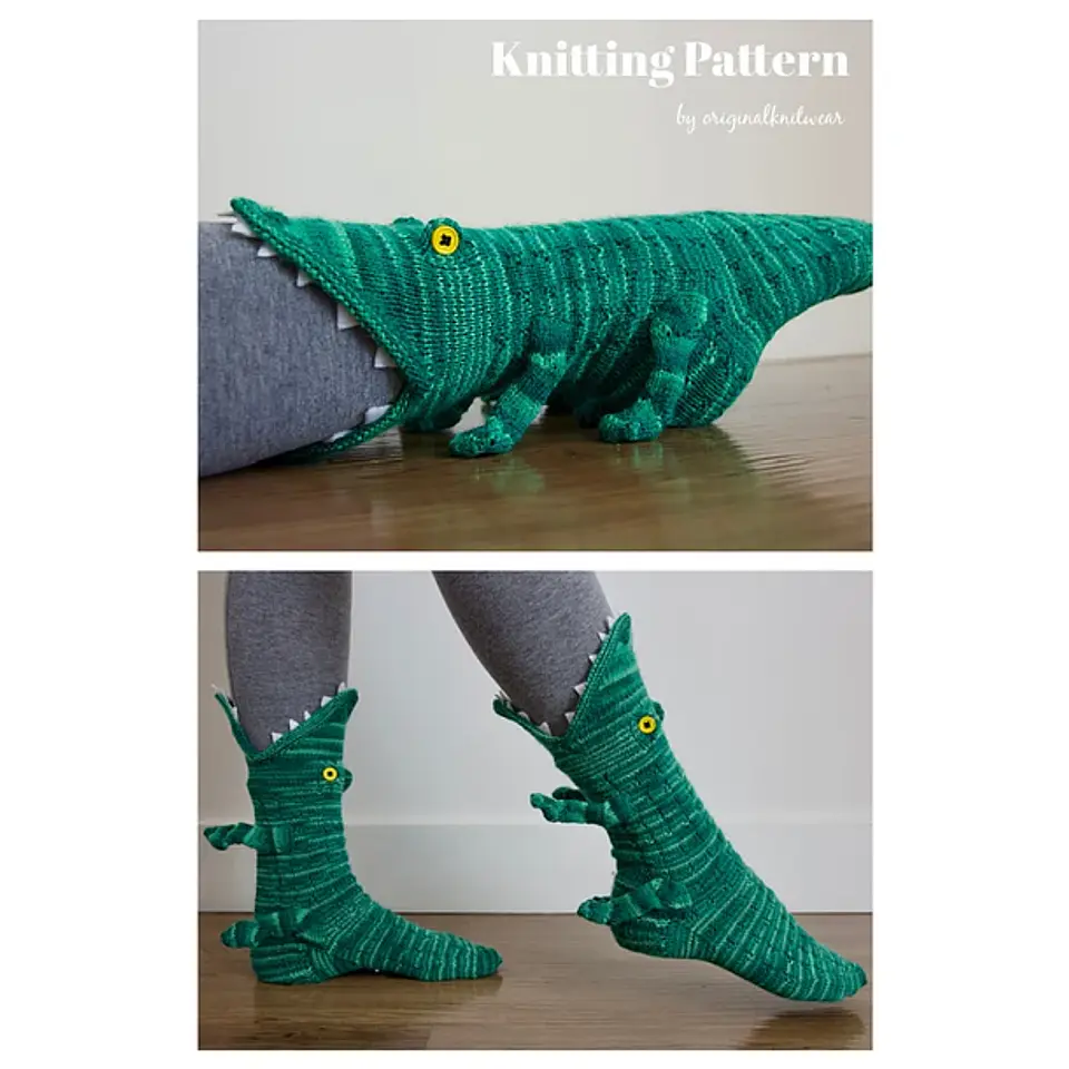 Calcetines Con Diseño Verdes Medias Largas Talla Única 3
