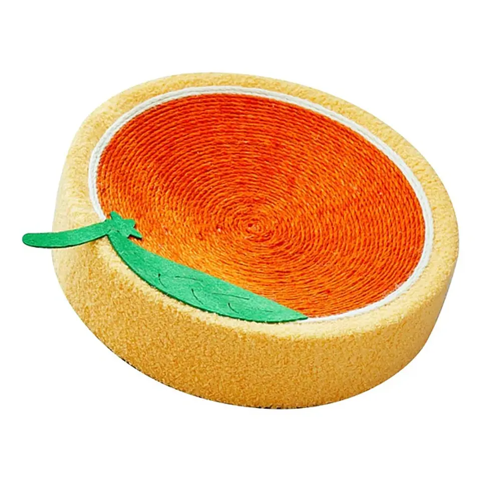 Rascador De Cama Con Forma Redonda De Sisal De Frutas 2