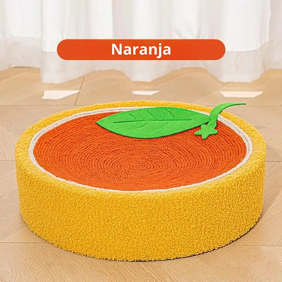 Rascador De Cama Con Forma Redonda De Sisal De Frutas 6