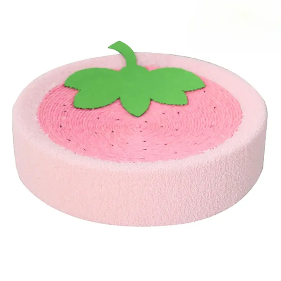Rascador De Cama Con Forma Redonda De Sisal De Frutas 7