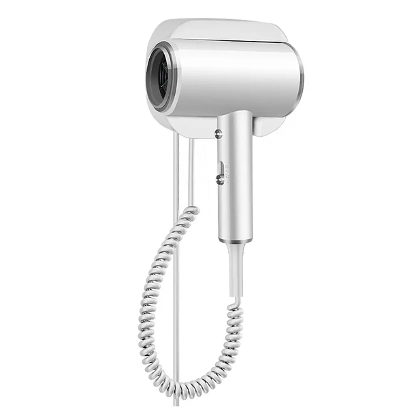 Secador De Cabello Con Soporte Para Pared Blanco Compacto 1