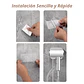 Secador De Cabello Con Soporte Para Pared Blanco Compacto - Miniatura 3