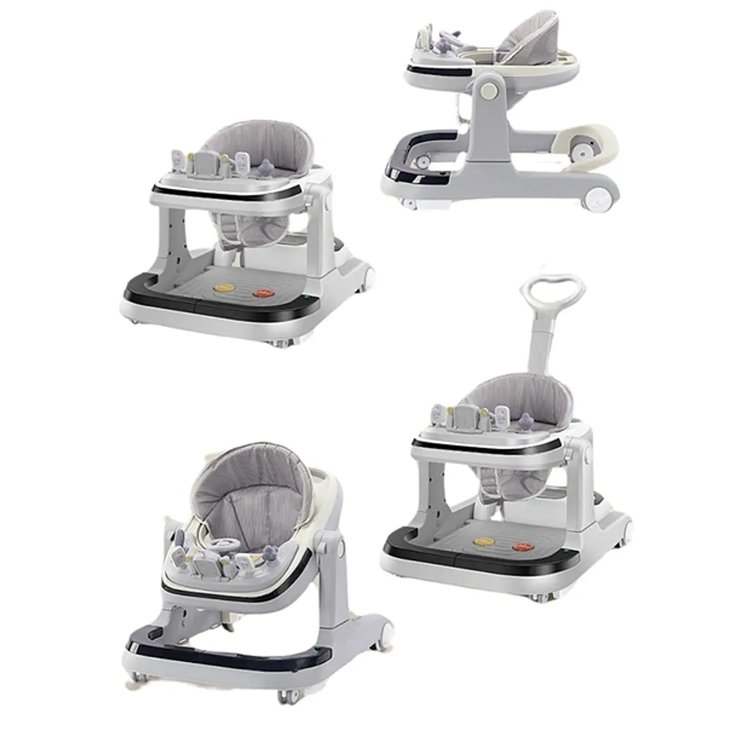 Andador Plegable Con Pedal Musical Luces Y Mesita Comedor 3