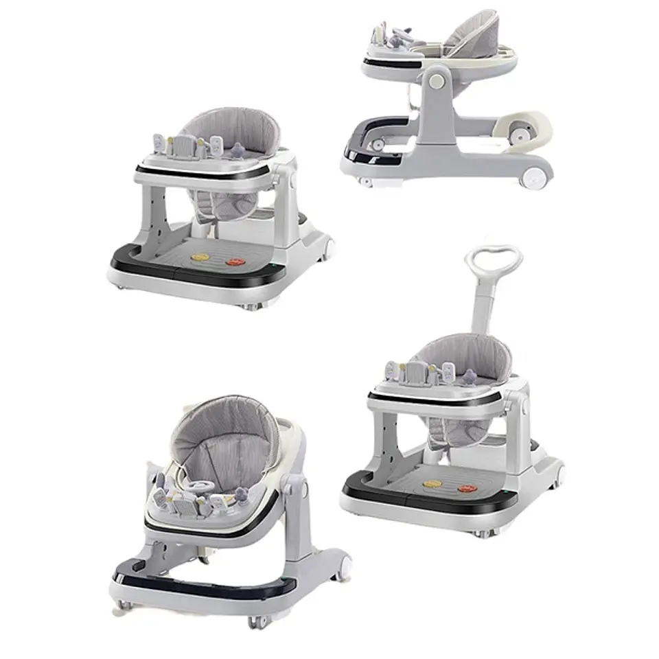 Andador Plegable Con Pedal Musical Luces Y Mesita Comedor 3