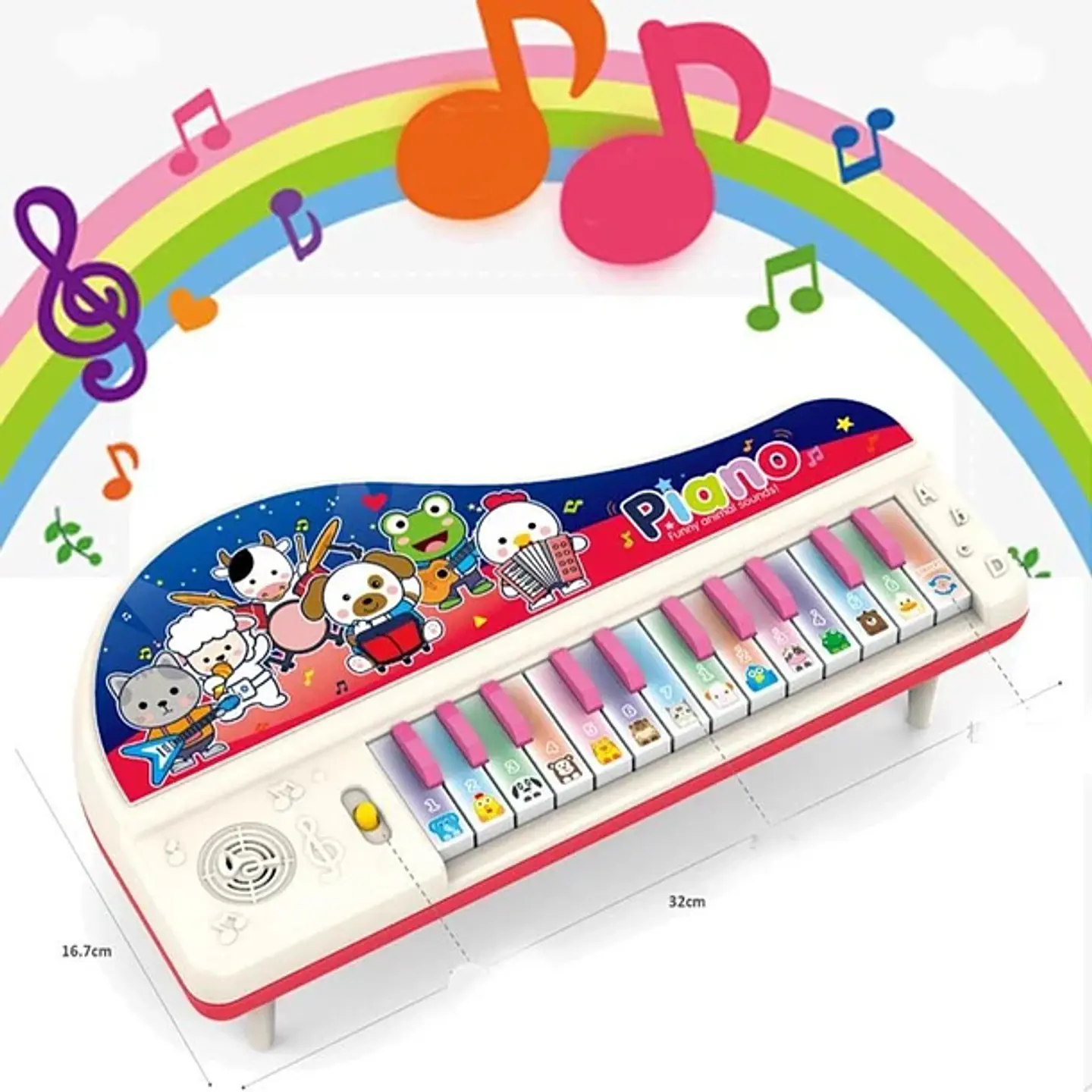 Piano Infantil Musical Animales Luces Y Melodías Interactivo 2
