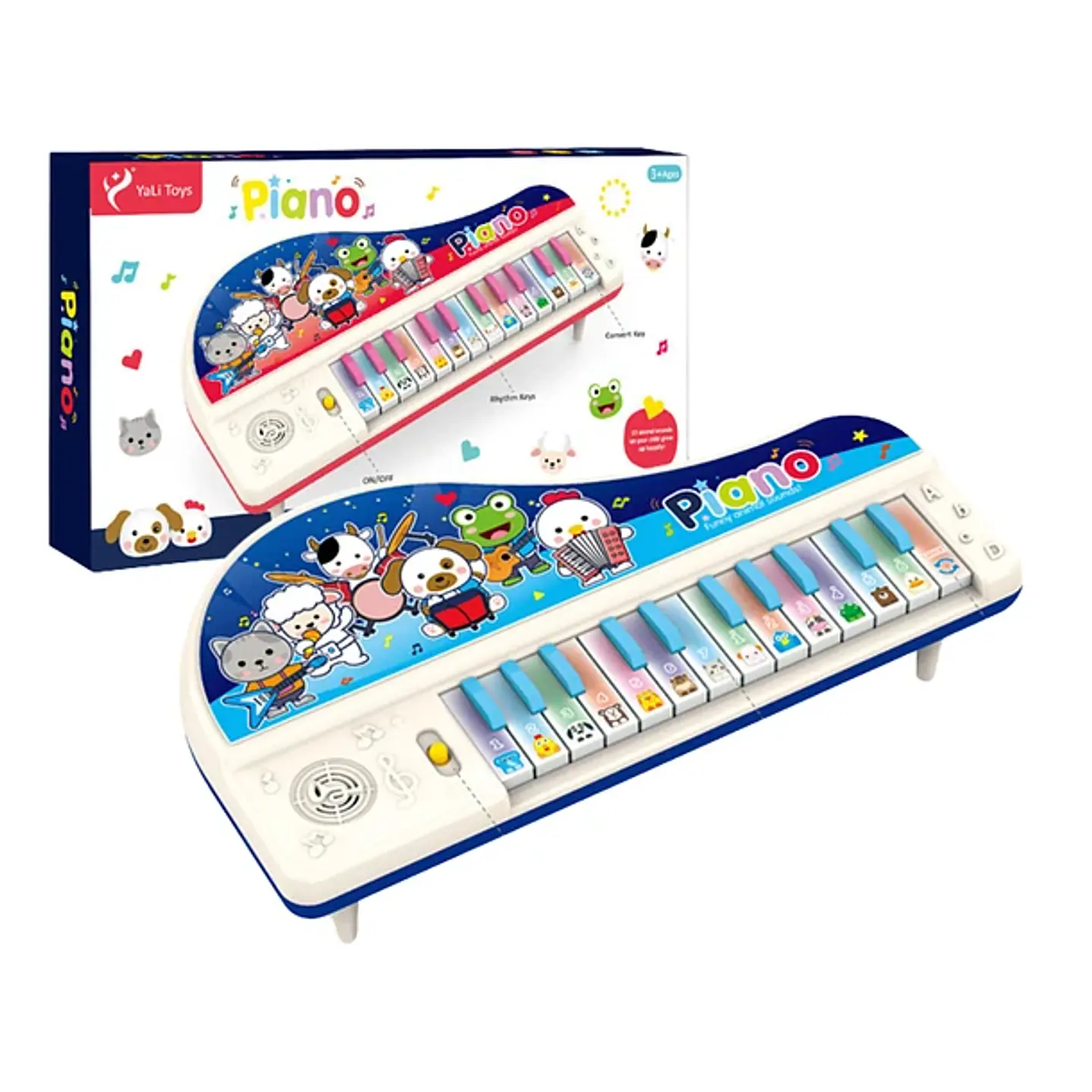 Piano Infantil Musical Animales Luces Y Melodías Interactivo 3