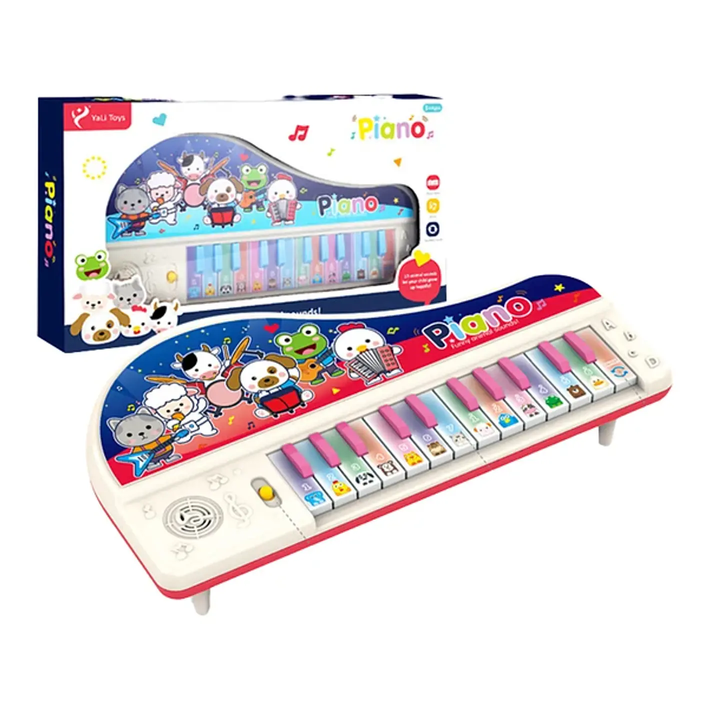 Piano Infantil Musical Animales Luces Y Melodías Interactivo 5