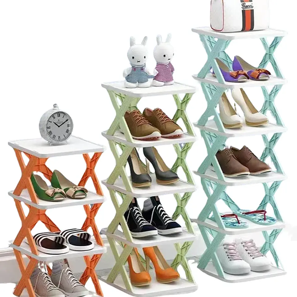 Zapatero Compacto Organizador Hasta 7 Niveles Desarmable 8