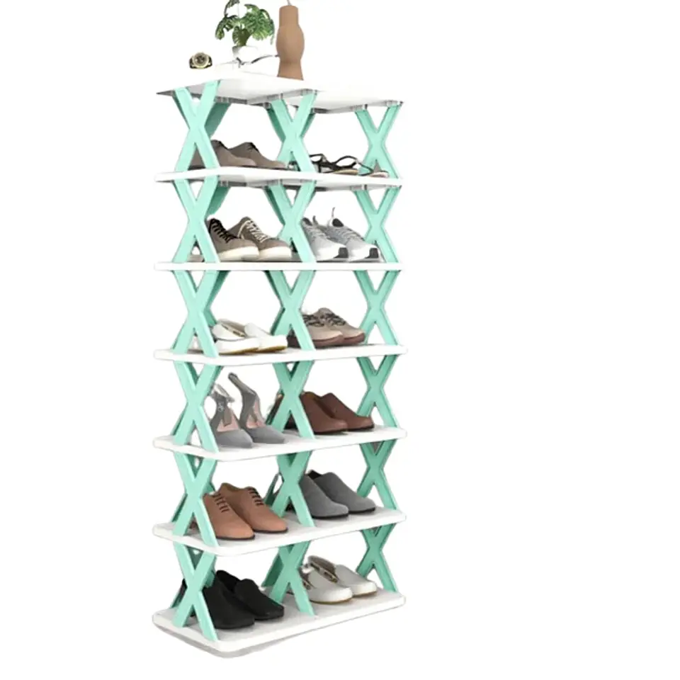 Zapatero Compacto Organizador Hasta 7 Niveles Desarmable 1