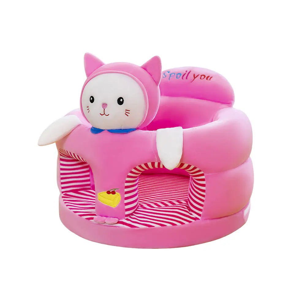 Asiento De Bebé Acolchado De Peluche Seguridad Anticaida 5