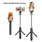 Estabilizador Trípode Selfie Stick Mando Bluetooth  - Miniatura 3