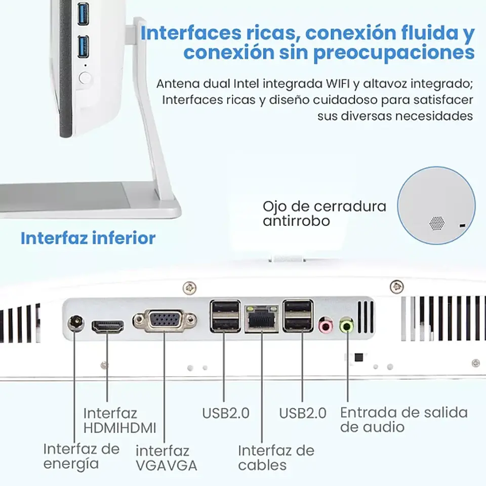 Computadora All In One Intel Core I5 3470 16/256gb 21.5'' 6