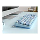 Teclado + Mouse Inalámbrico Lapiz Labial Retro Mujer - Miniatura 9