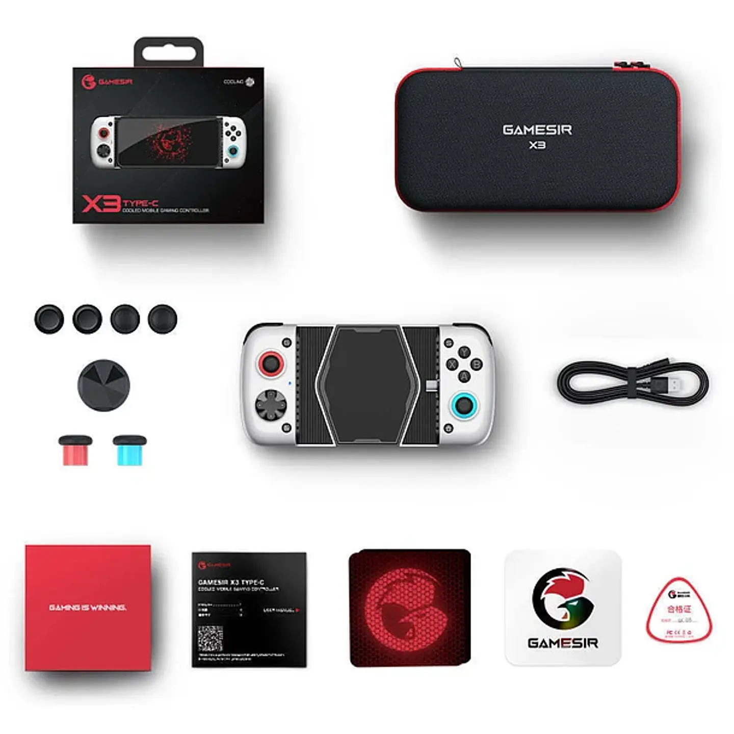 Control Gamepad GameSir X3 USB-C Refrigeración Cloud Gaming 4