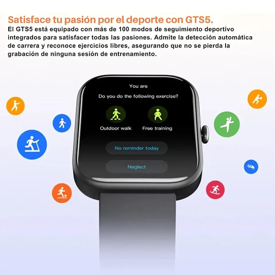 SMARTWATCH GTS5 Bluetooth 5.0 Monitor De Salud Deportivo 10