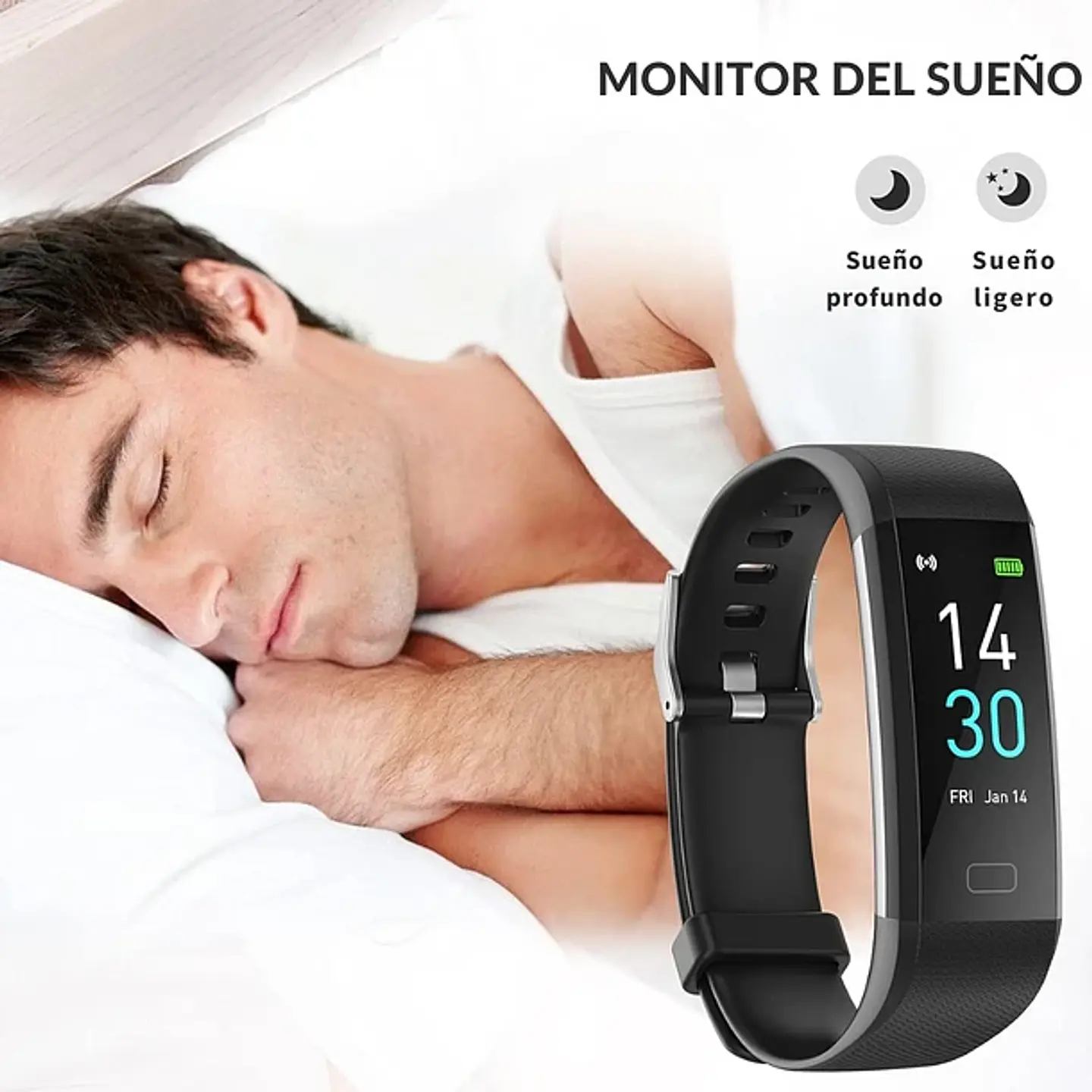 Smartband S5 Bluetooth Monitor De Sueño Y Deportes 7