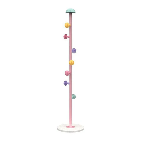Perchero Infantil En Forma De Honguito Multicolor 7 Ganchos