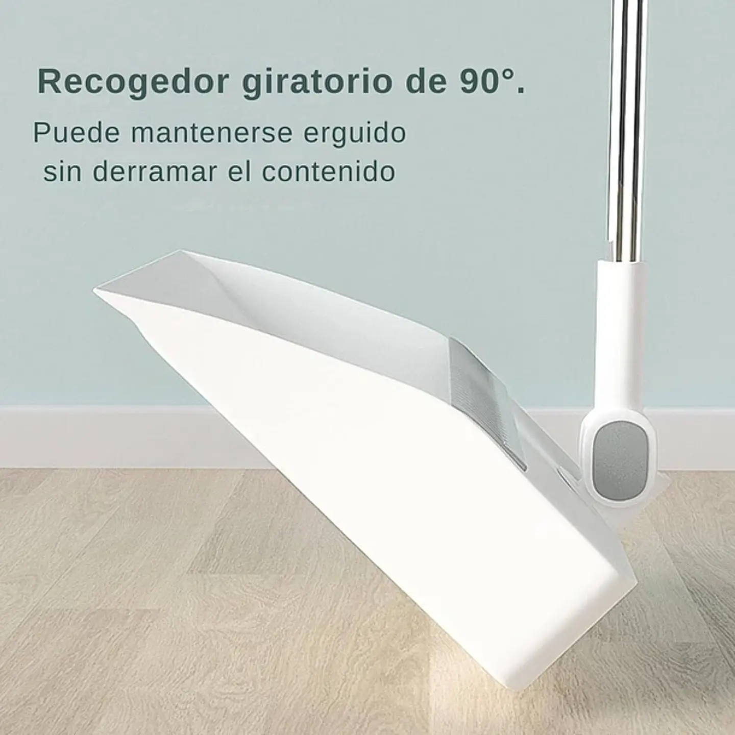 Set Escoba y Pala Con Dientes Plegable Gira 180 Grados 2