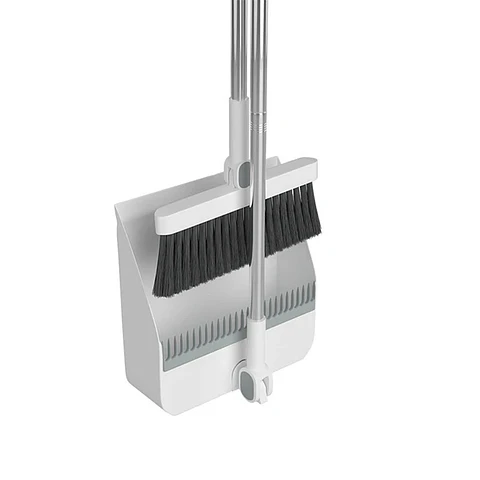 Set Escoba y Pala Con Dientes Plegable Gira 180 Grados