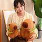 Peluche De Capibara Kawaii Carpincho Mochila Tortuga 30/40CM - Miniatura 6