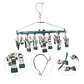 Mini Tendedero Para Secar Calcetines Ropa Interior 24 Clips - Miniatura 2