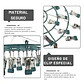 Mini Tendedero Para Secar Calcetines Ropa Interior 24 Clips - Miniatura 3