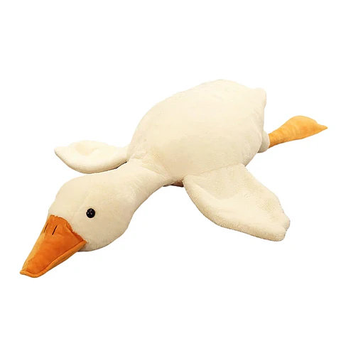 Peluche Ganso De Felpa Kawaii Almohada Gigante Suave 160cm