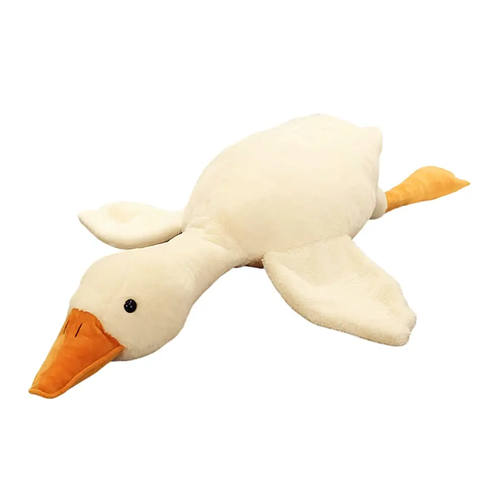 Peluche Ganso De Felpa Kawaii Almohada Gigante Suave 160cm 1