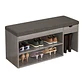 Puff Organizador Zapatero Multifuncional Madera 80x24x43 CM - Miniatura 1