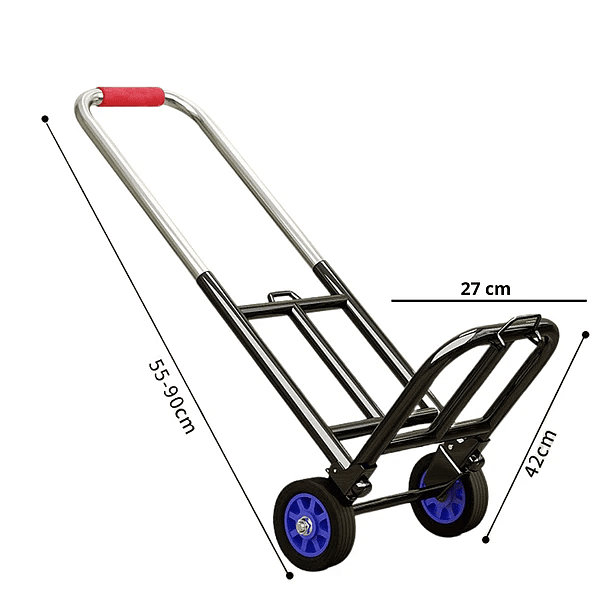 Carro De Carga Plegable Tipo Yegua 150 KG + Pulpo Elástico 6