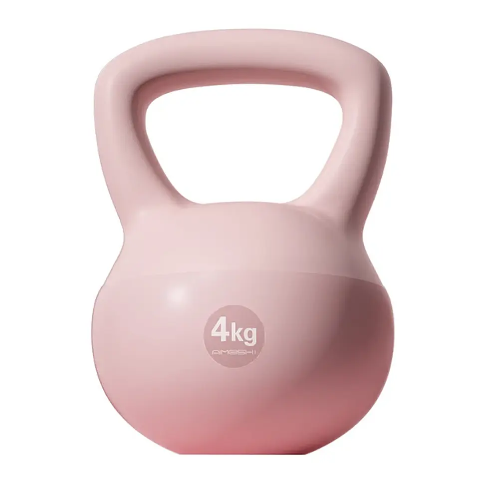 Pesa Rusa Suave Kettlebell Base De Goma Arena De Hierro 2