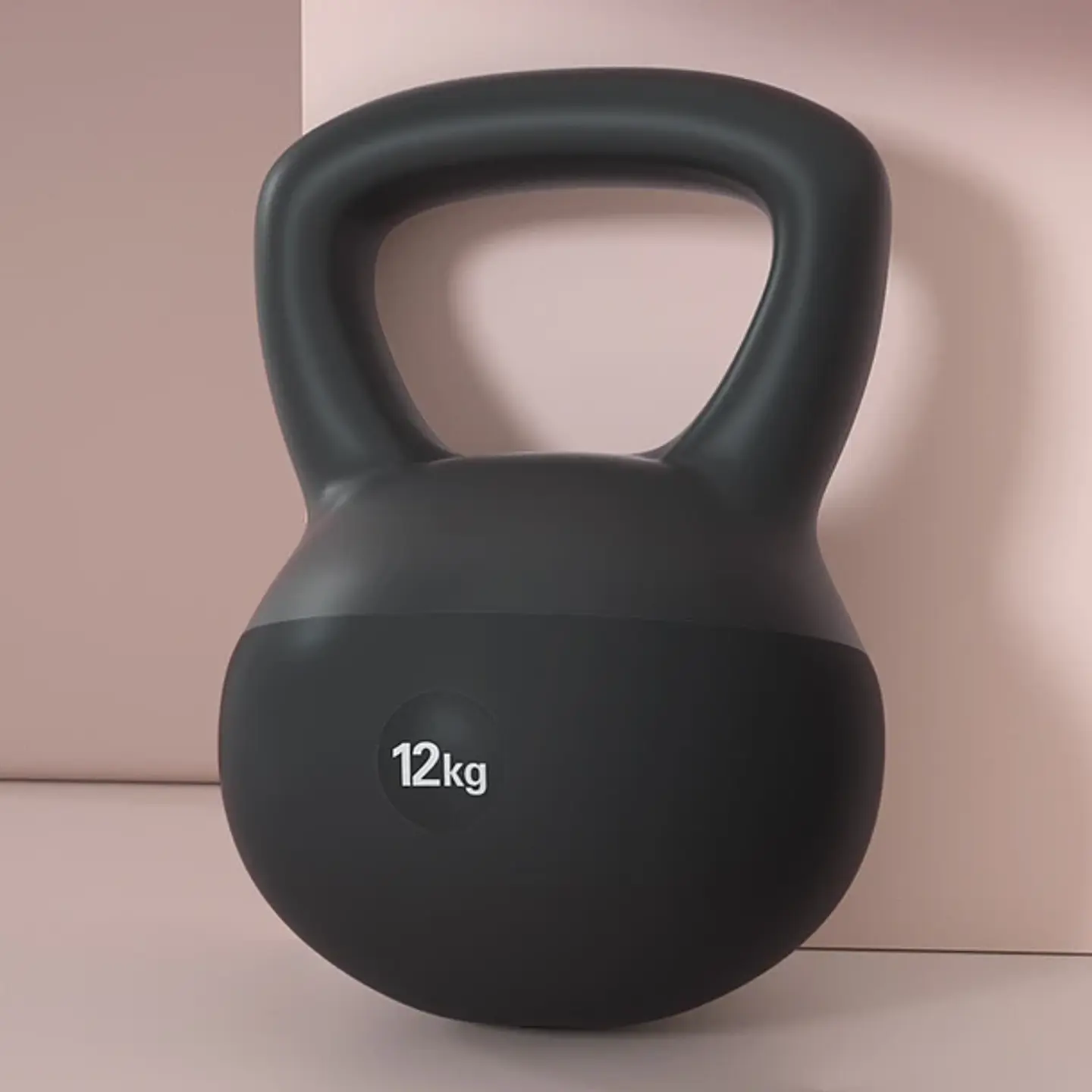 Pesa Rusa Suave Kettlebell Base De Goma Arena De Hierro 11