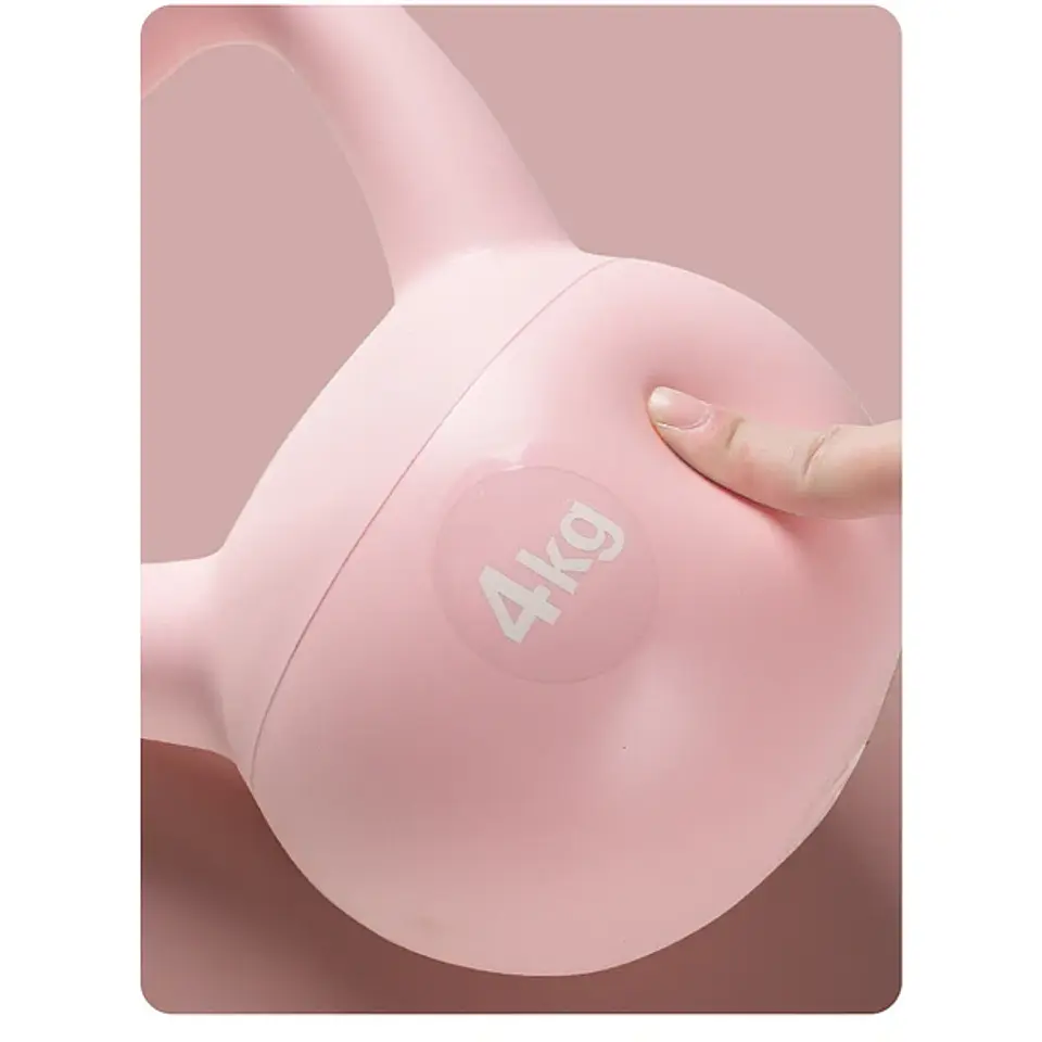 Pesa Rusa Suave Kettlebell Base De Goma Arena De Hierro 4