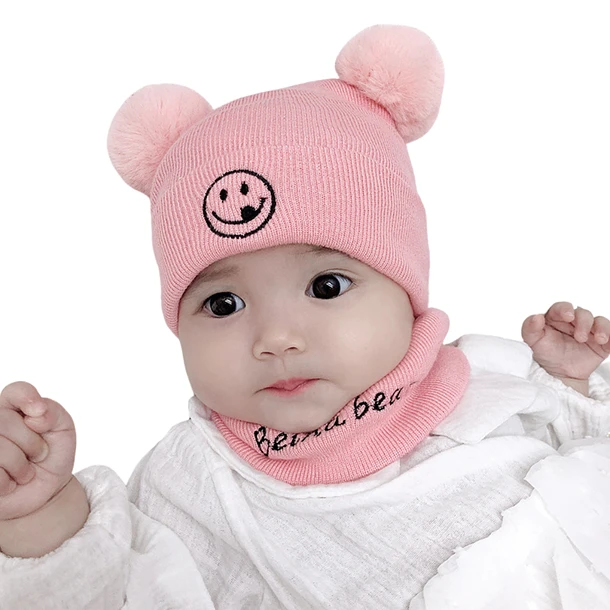 Gorro de Invierno para Bebé Niño con Orejitas 100% Algodón