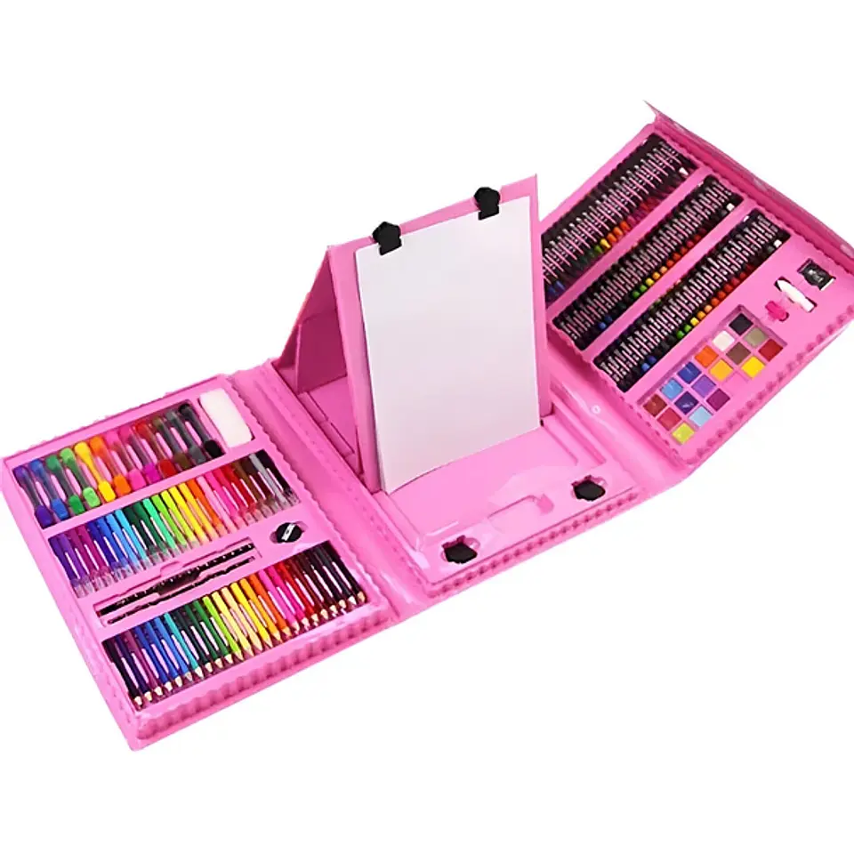 Kit De Dibujo Y Pintura Maleta 208 Piezas Para Niños 1