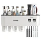 Dispensador Pasta Dental Porta Cepillos De Pared 4 Tazas - Miniatura 1